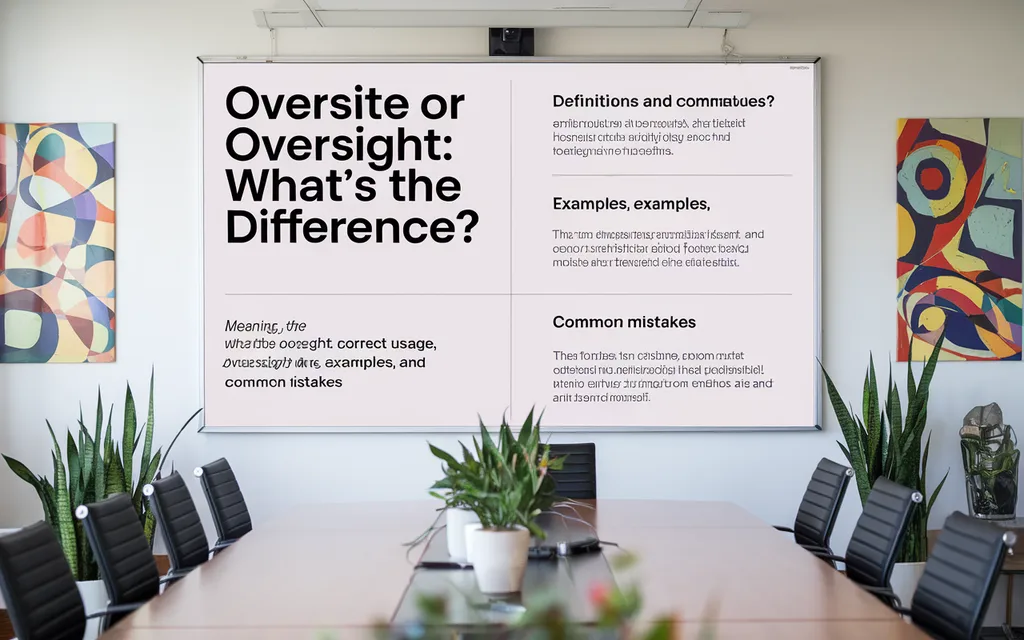 oversite or oversight
