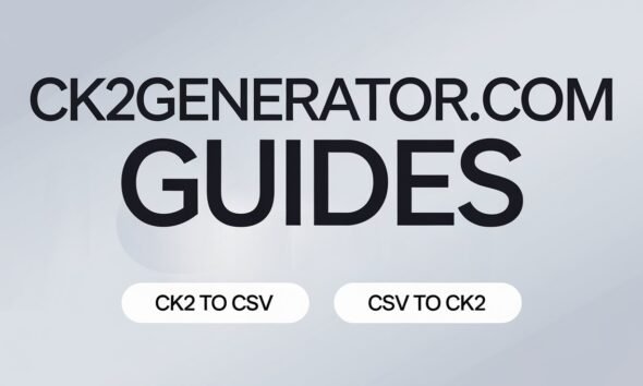 CK2Generator.com guides